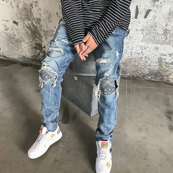 Occidental High Street Black Broken Jeans Male - Image 2