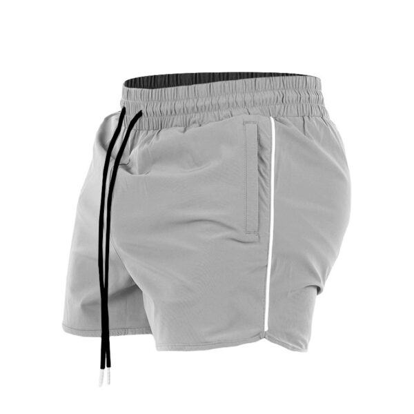 Sports Short Shorts Zipper Pocket Stretch Training Pant - Image 8