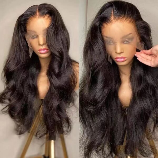 Wig European And American Lace Wigs Chemical Fiber Headgear Front Lace Long Roll - Image 2