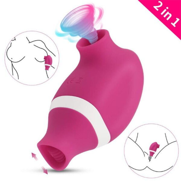 Tongue Licking and Sucking Vibrating Egg Erotic Female Masturbation Device - Image 6