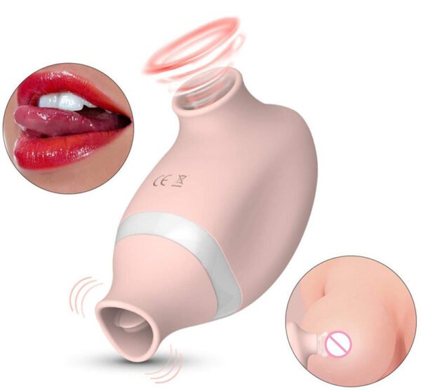 Tongue Licking and Sucking Vibrating Egg Erotic Female Masturbation Device - Image 2