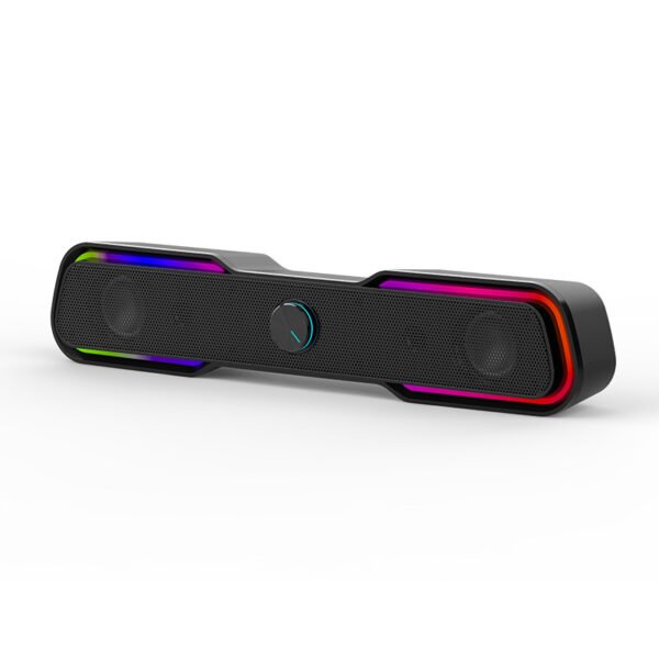 Multimedia Wired Rgb Luminous Subwoofer Computer Notebook Mobile Phone Audio Box - Image 3