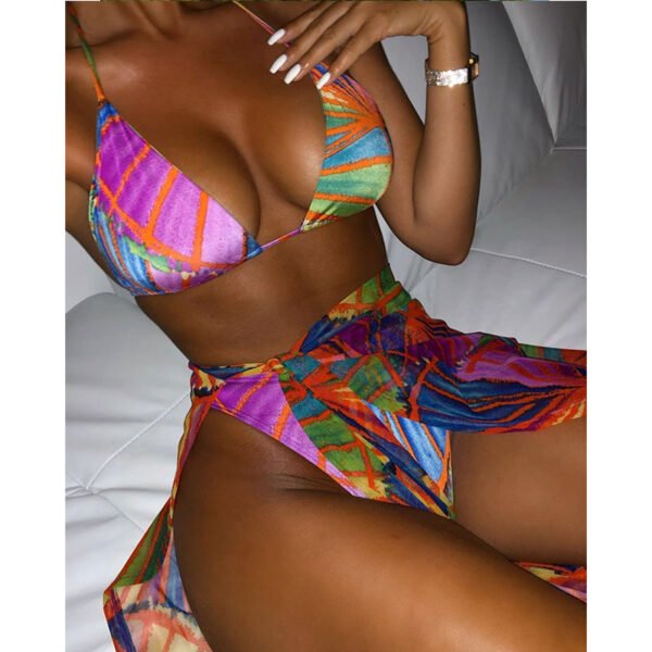 Swimsuit Sexy Sandy Three-Piece Bikini - Image 3