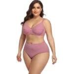 Ultra-thin Bra Suits Fat Lady Briefs Set