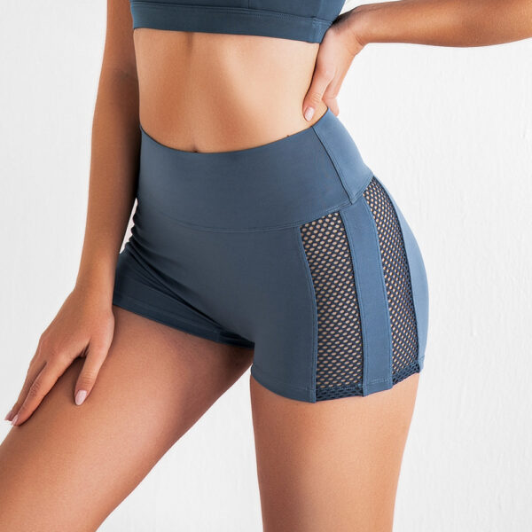 Yoga Clothing Suits Women New Beautiful Back Fitness Clothing Sports Bra Hips Peach Pants Hollow Shorts - Image 3