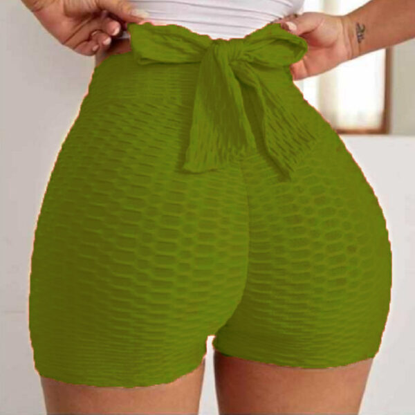 Jacquard Yoga Bubble Pants Women's Sports Shorts - Image 9
