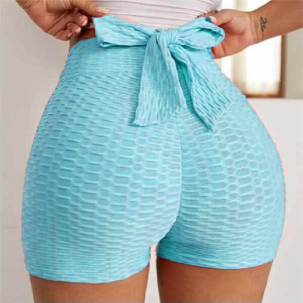 Jacquard Yoga Bubble Pants Women's Sports Shorts - Image 5