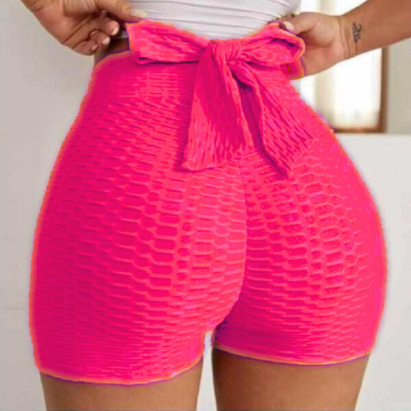 Jacquard Yoga Bubble Pants Women's Sports Shorts - Image 10