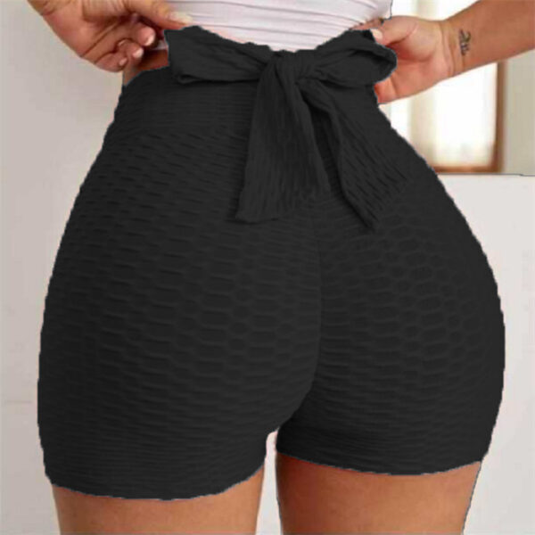 Jacquard Yoga Bubble Pants Women's Sports Shorts - Image 6
