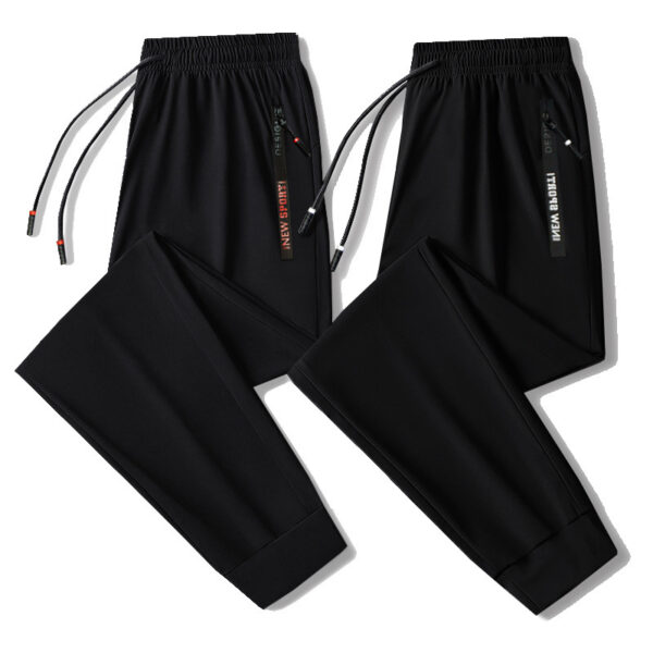 Winter Fleece Lined Padded Warm Keeping Casual Pants Men - Image 9