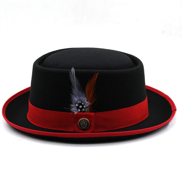 Billycock Felt Small Brim Bowler Hat Men - Image 7