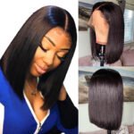 Straight human hair wigs13 * 4