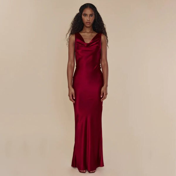 Evening Lace Up Long Dress - Image 9