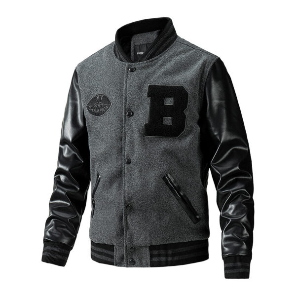 Jacket Casual Embroidery Stitching - Image 2