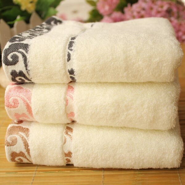 High quality pure cotton crepe-free jacquard Xiangyun thickening face towel - Image 2