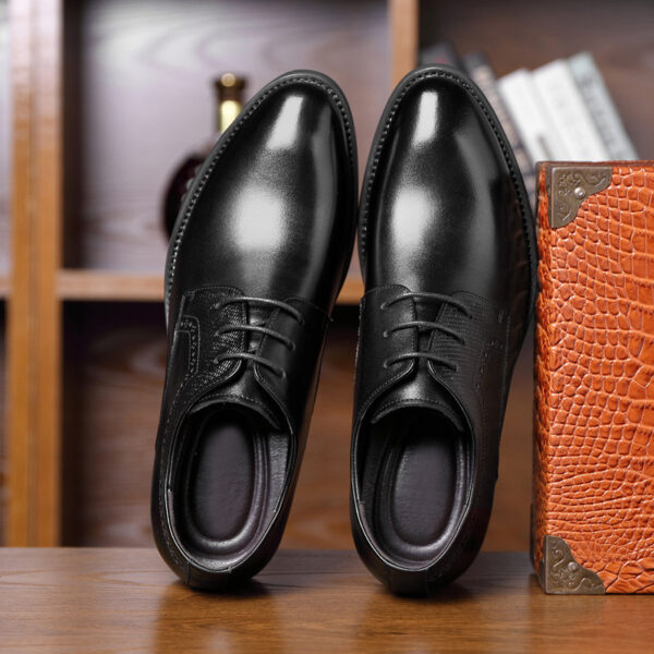 Business Formal Wear Leather Shoes Men's Pointed Casual Shoes - Image 3
