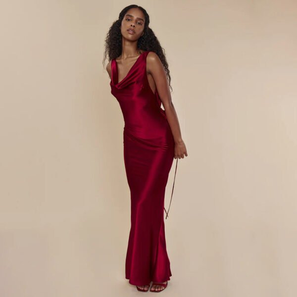 Evening Lace Up Long Dress