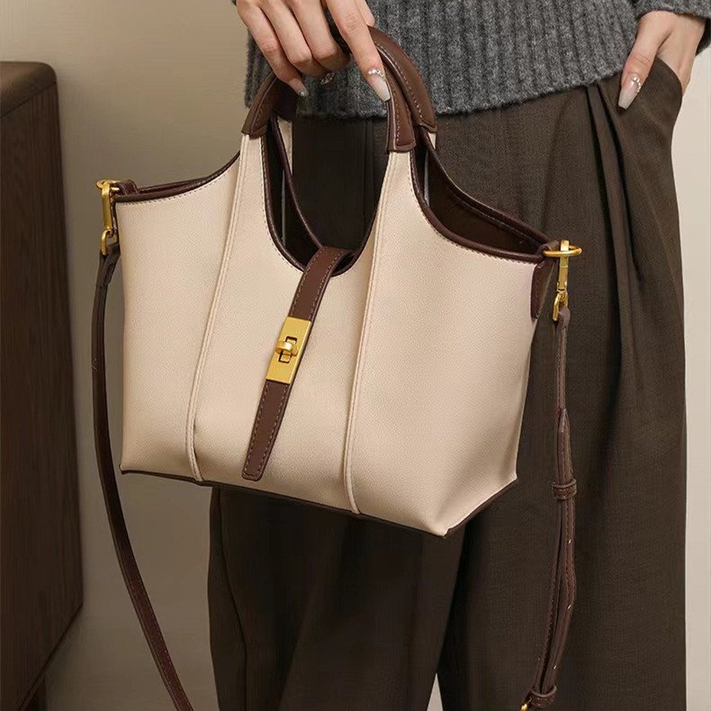 Leather Handbag Commuting Tote Bag Hand-held