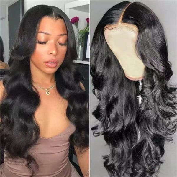 Wig European And American Lace Wigs Chemical Fiber Headgear Front Lace Long Roll - Image 3