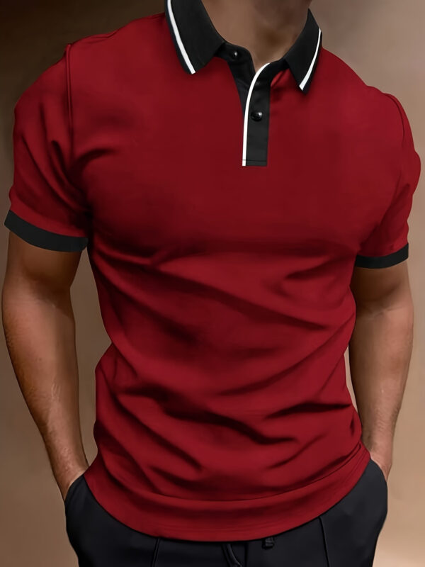 T-shirt 3D Printed Polo Shirt Zipper - Image 5