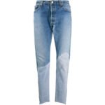 Fashion Heavy Industry Destroys Stitching Slim-fit Jeans