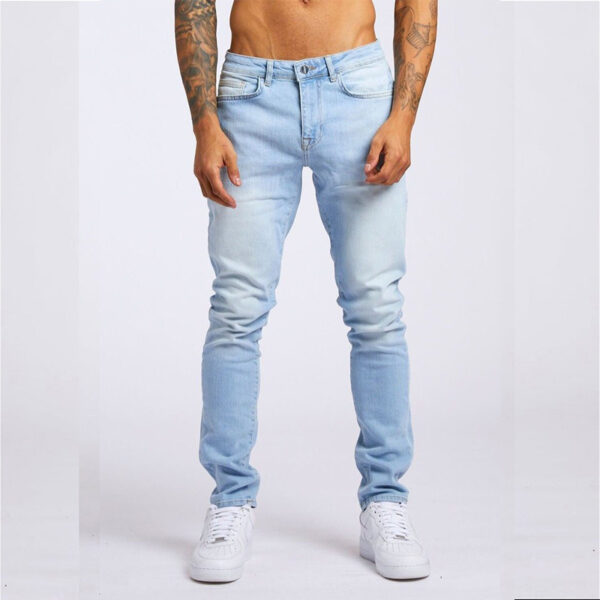 Men's Fashion Casual Slim Fit High Waist Jeans - Image 5