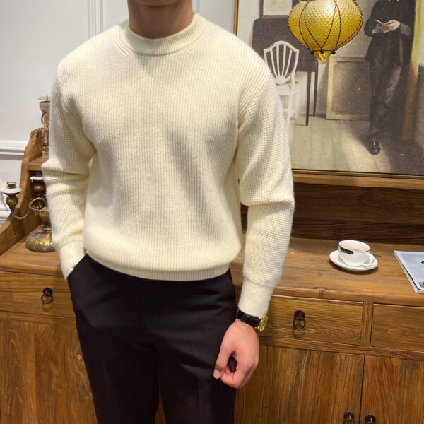 Men's Warm Knit Sweater For Autumn And Winter - Image 2