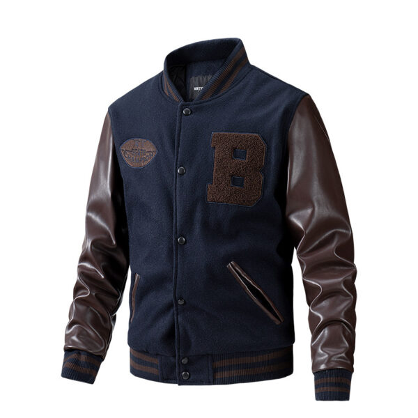 Jacket Casual Embroidery Stitching - Image 9