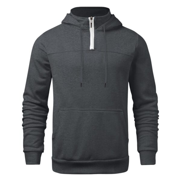 European And American Half Zipper Printing Turtleneck Sweater Men's - Image 4