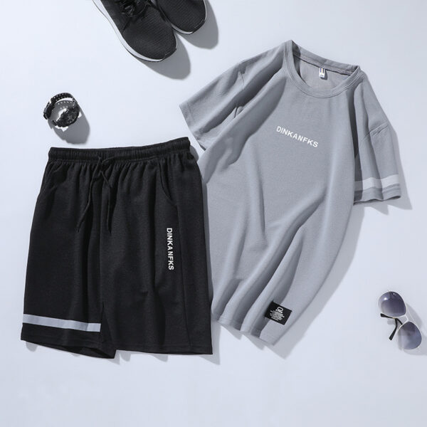 Gym Short-sleeved T-shirt Sportswear Two-piece Suit