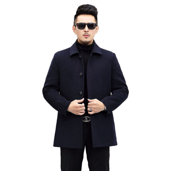 Men's Casual Warm Double-sided Nylon Coat - Image 2