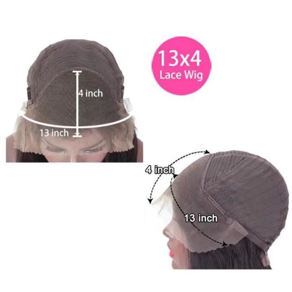 Front Lace Wig Human Hair Wig - Image 3