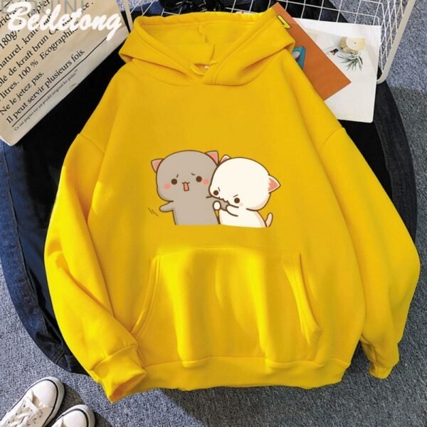 Women's Cartoon Printed Casual Hoodie - Image 9