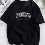 Printed Men's Letter Short Sleeves