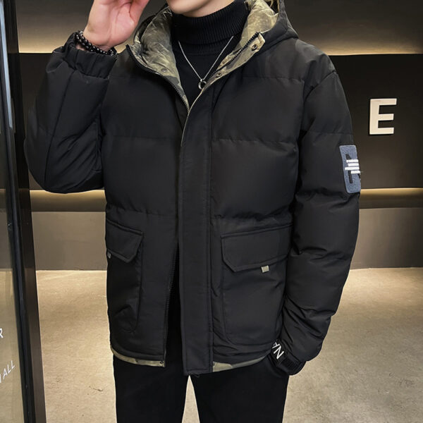 Hooded Cotton-padded Coat Men's Down - Image 6