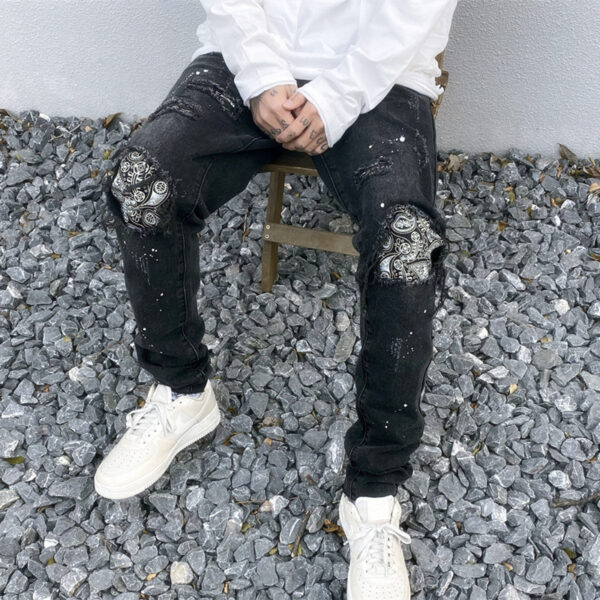 Occidental High Street Black Broken Jeans Male - Image 5