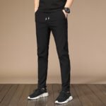Summer New Ice Silk Casual Pants Men