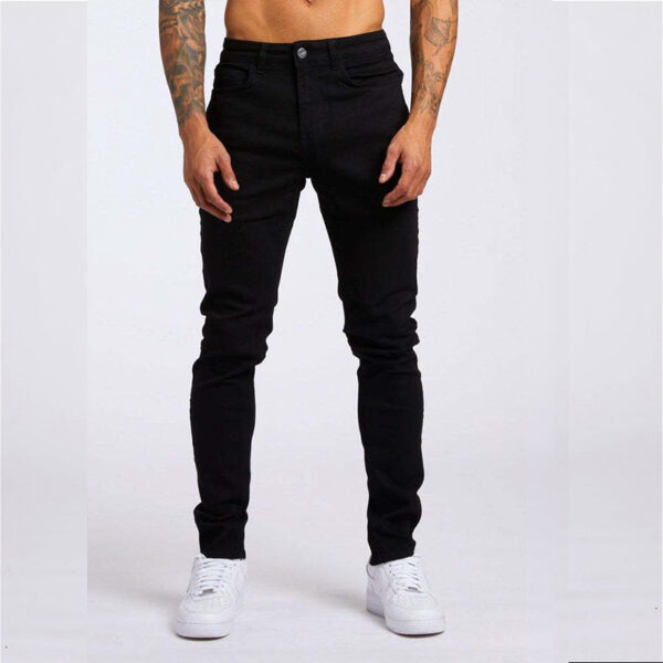 Men's Fashion Casual Slim Fit High Waist Jeans - Image 6