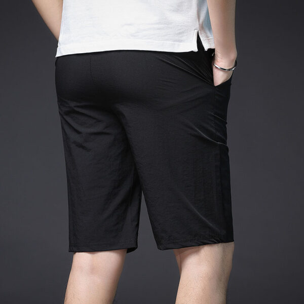 Zipper pocket short quick drying stretch pants for men - Image 4