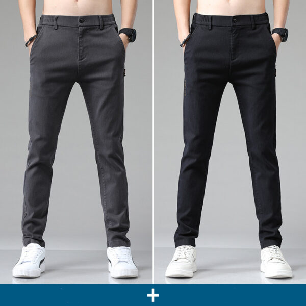 Men's Fashion Loose Straight Casual Jeans - Image 10