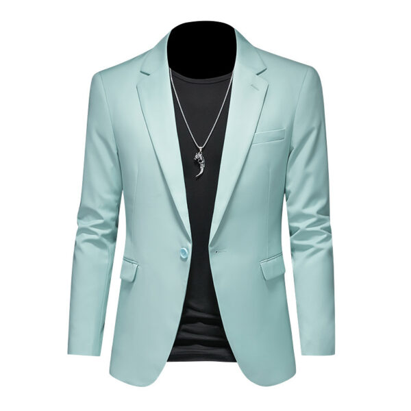 Men's Casual Plus Size Slim-fit Suit Jacket - Image 3