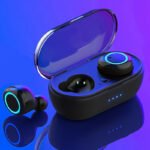 Waterproof Bluetooth 5.0, Headset Noise Cancelling TWS