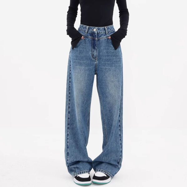 Design Niche Loose Wide Leg Leisure Jeans - Image 2
