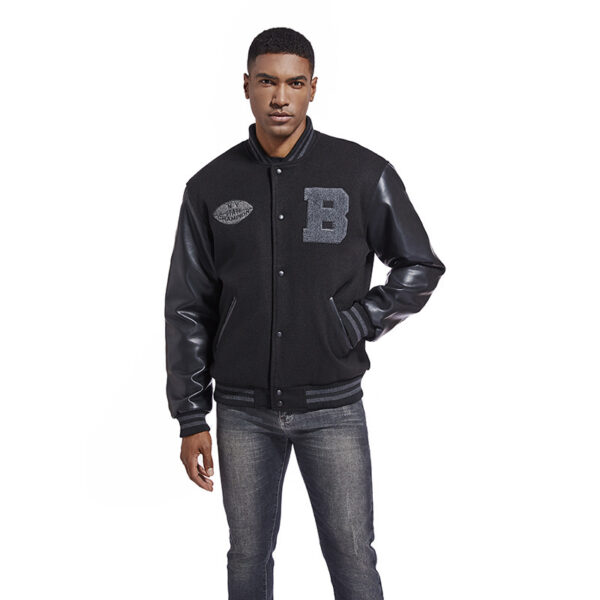 Jacket Casual Embroidery Stitching - Image 4