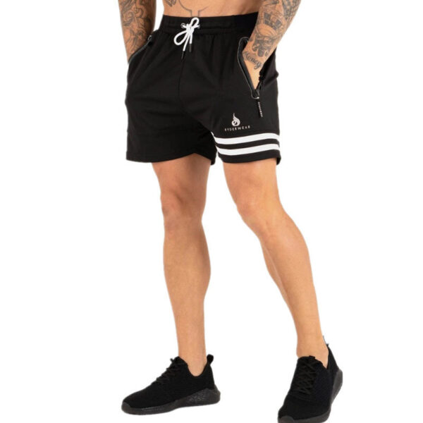 Quick-drying Slim Fit Running Unilateral Striped Sports Shorts Men - Image 2