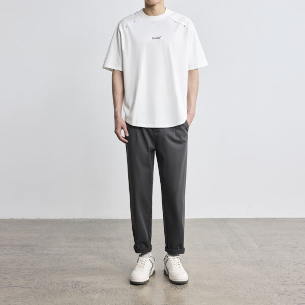 Simple Letter Embroidered Crew Neck T-shirt Fashion Loose - Image 3