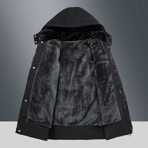 Middle-aged And Elderly Cotton-padded Clothes For Men Fleece-lined Thickened - Image 2
