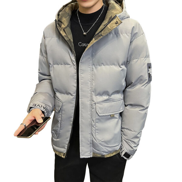 Hooded Cotton-padded Coat Men's Down - Image 10