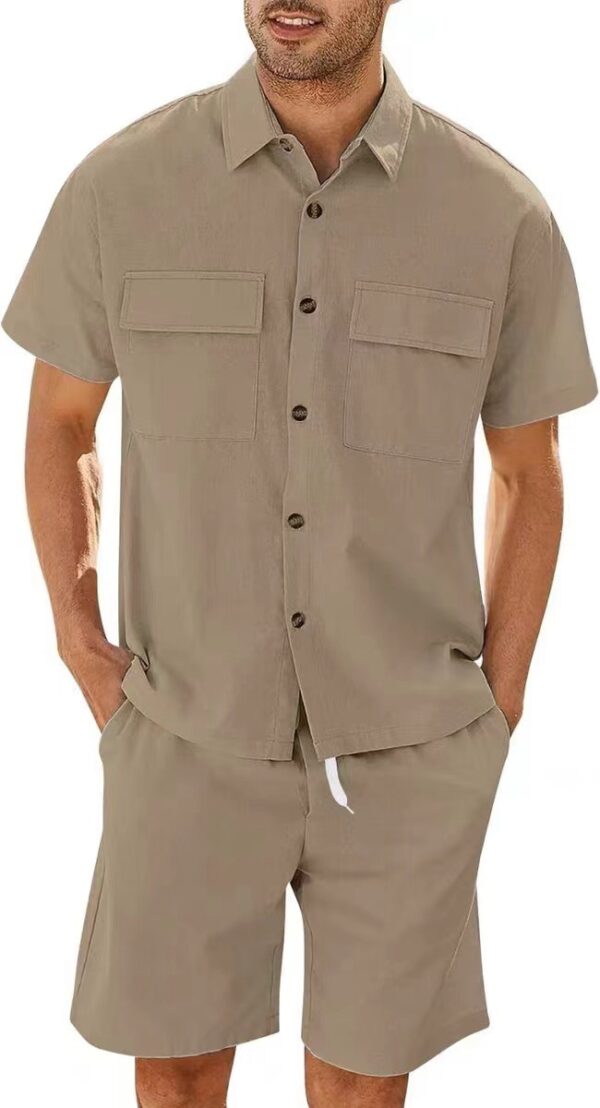 Sports And Leisure Suit Men's Fashion Trendy Shorts Short Sleeve Suit - Image 6
