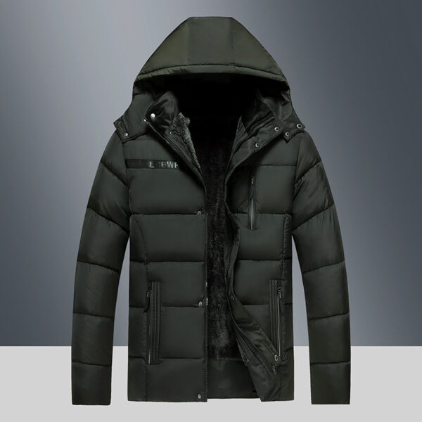 Middle-aged And Elderly Cotton-padded Clothes For Men Fleece-lined Thickened - Image 7
